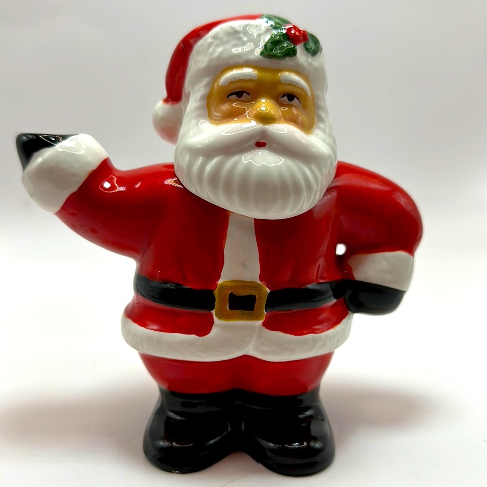 Tea Time by Papel Giftware December Merry Christmas to All Santa Teapot 5”